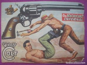 Tebeos: TEBEO MENDOZA COLT UN HECHICERO INFERNAL 1958 ED. ROLLAN Nº43